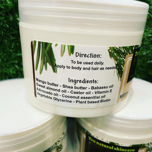 Coconut moisturising hair and body butter