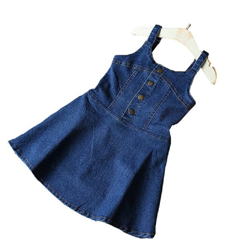 Kate girls Denim Suspender Dress