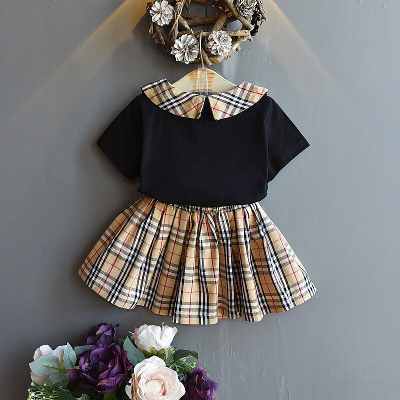 Belle plaid skirt set.