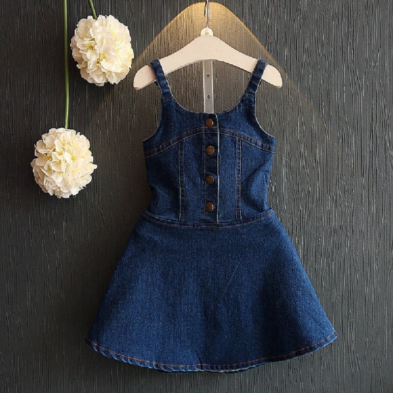 Kate girls Denim Suspender Dress