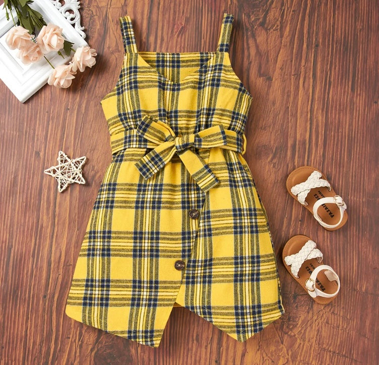 Summer ray plaid dress.