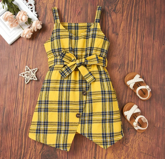 Summer ray plaid dress.