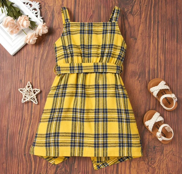 Summer ray plaid dress.