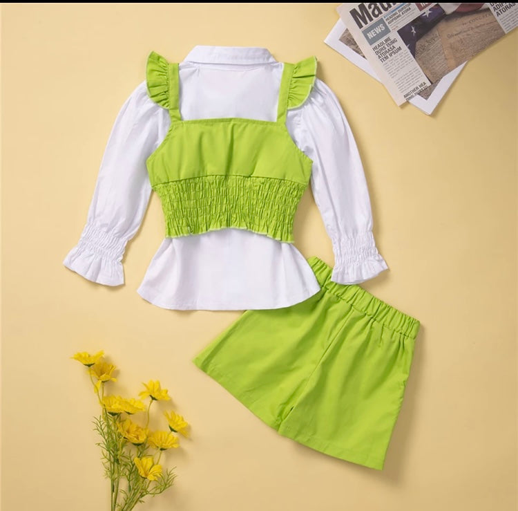 Jordine 2 piece girls shorts set