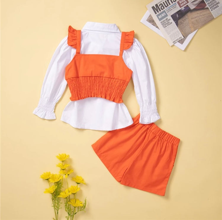 Jordine 2 piece girls shorts set